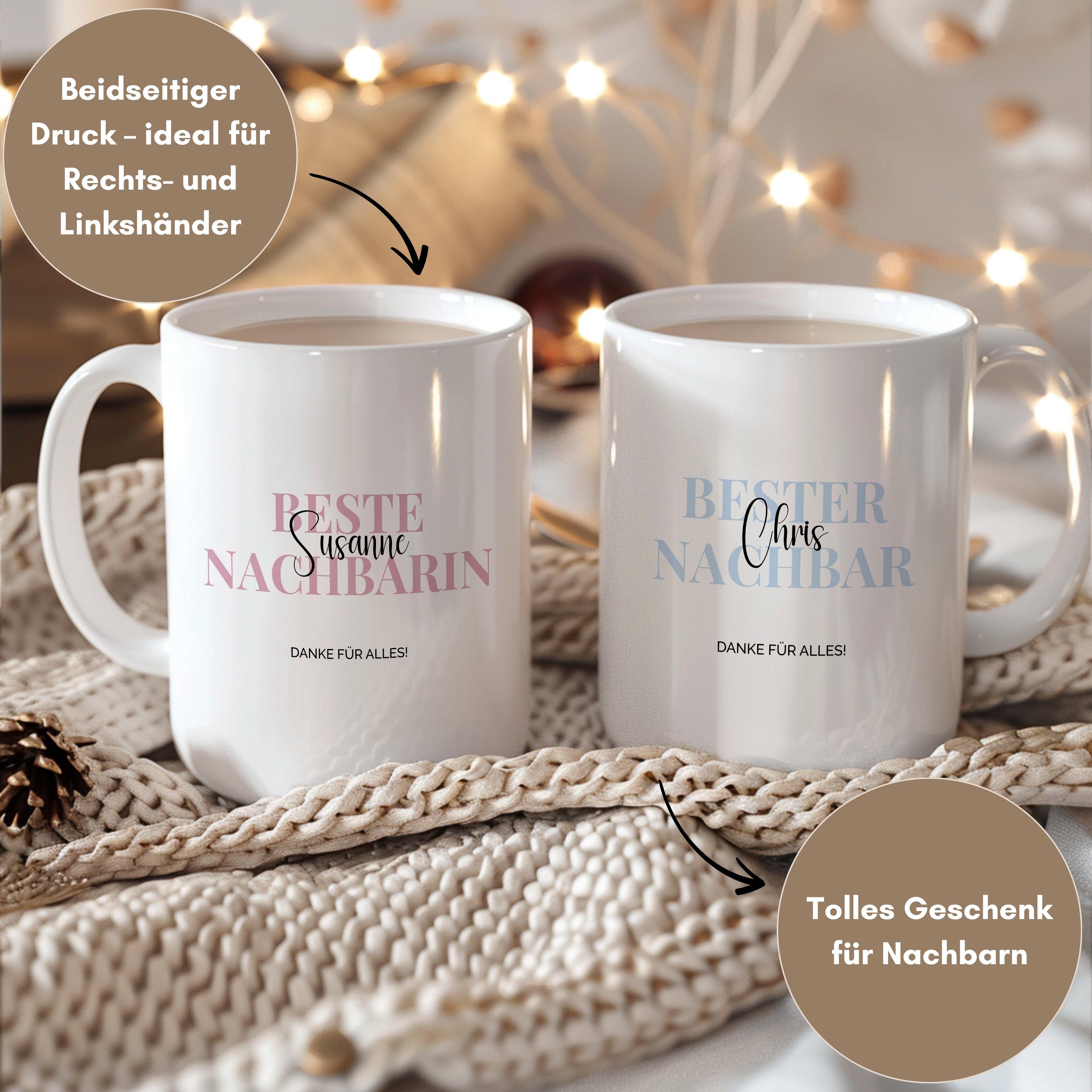 Trendation Abschiedsgeschenk-Tasse Für Nachbarn – Persönlich & Witzig Bedruckt
