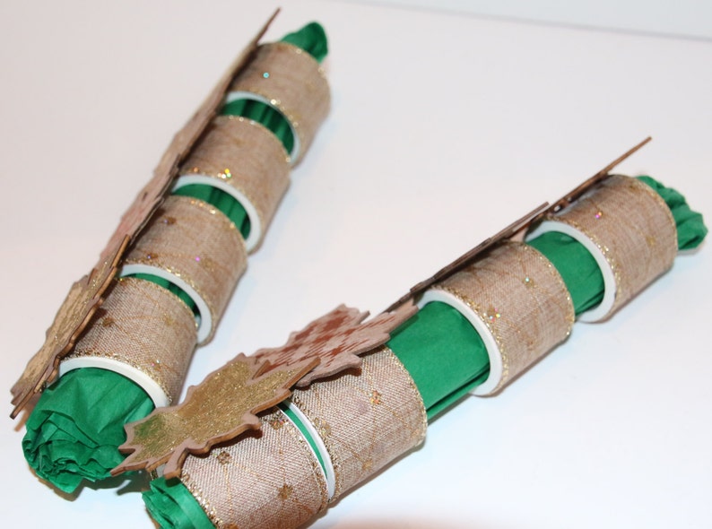 Leaf Napkin Rings Set of 8