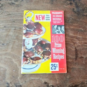 Vintage Kochbuch 1953 Pillsbury Bake Off 4. Grand National 100 Preis SiegerRezepte Erste Ausgabe 50er Jahre Mid Century Küche Rezeptheft
