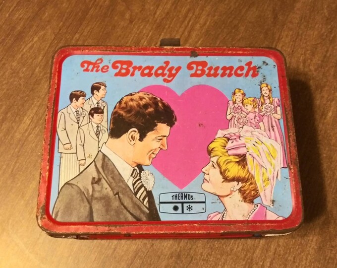 Vintage Brady Bunch Lunch Box 1970 Alice Baking a Pie Camping Wedding