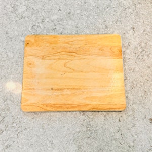 Vintage Wooden Cutting Board Rectangle Blonde Light Wood Farmhouse Butcher Block Board