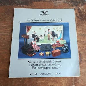 Catálogo de subasta de cámaras antiguas, Colección Hopkins, 1985