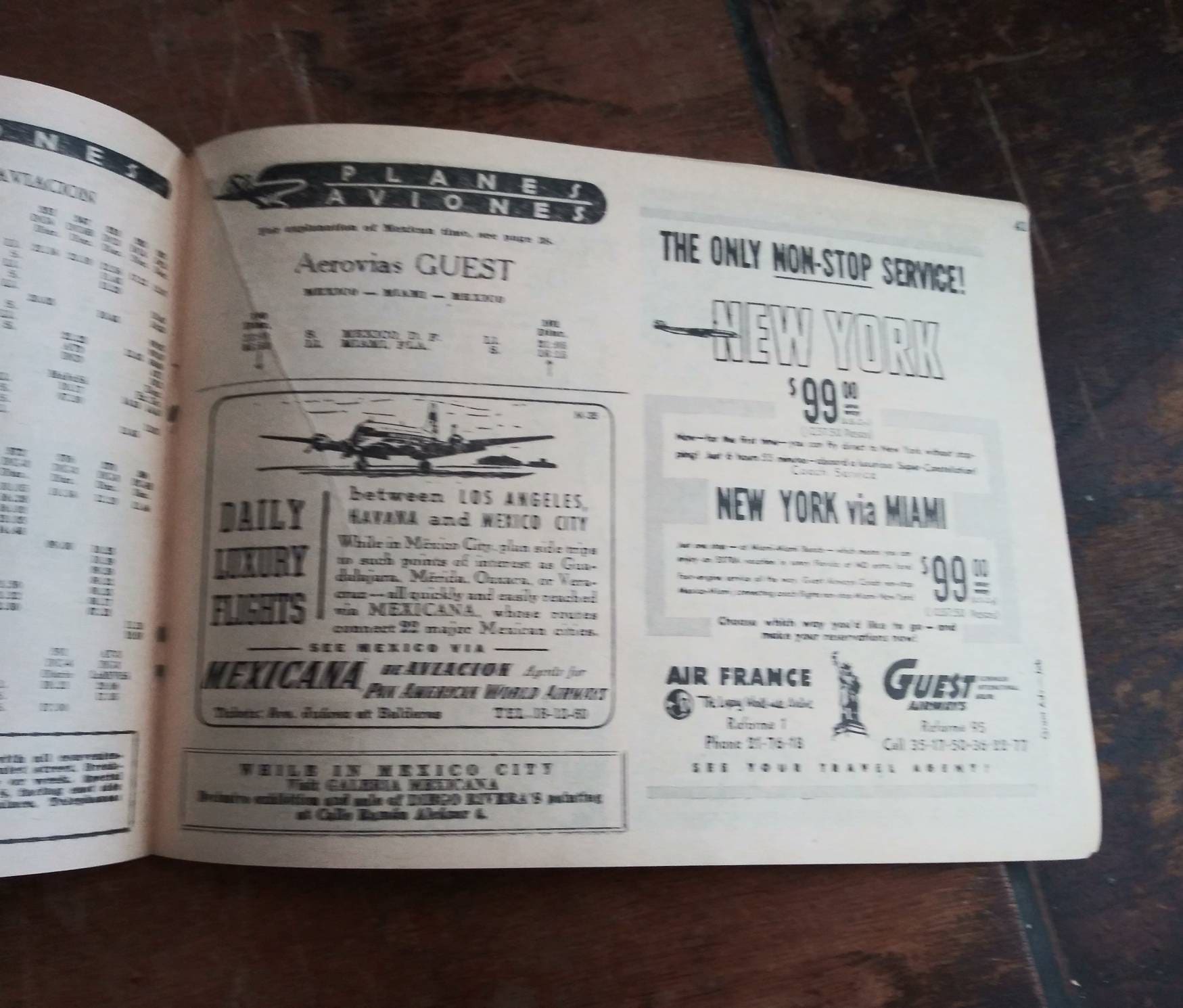 1954年製パンアメリカン航空旅行パンフレット：南米 - Etsy 日本