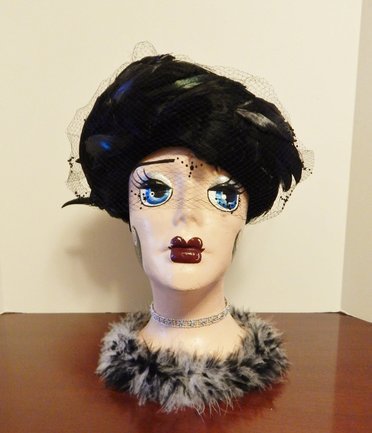 Black Feather Hat Feathered Mr. A Hats 