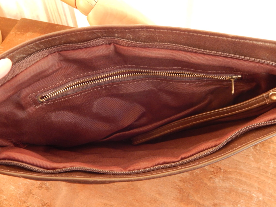 Vintage Purse Quilted Chocolate Brown & Metallic Copper Etsy