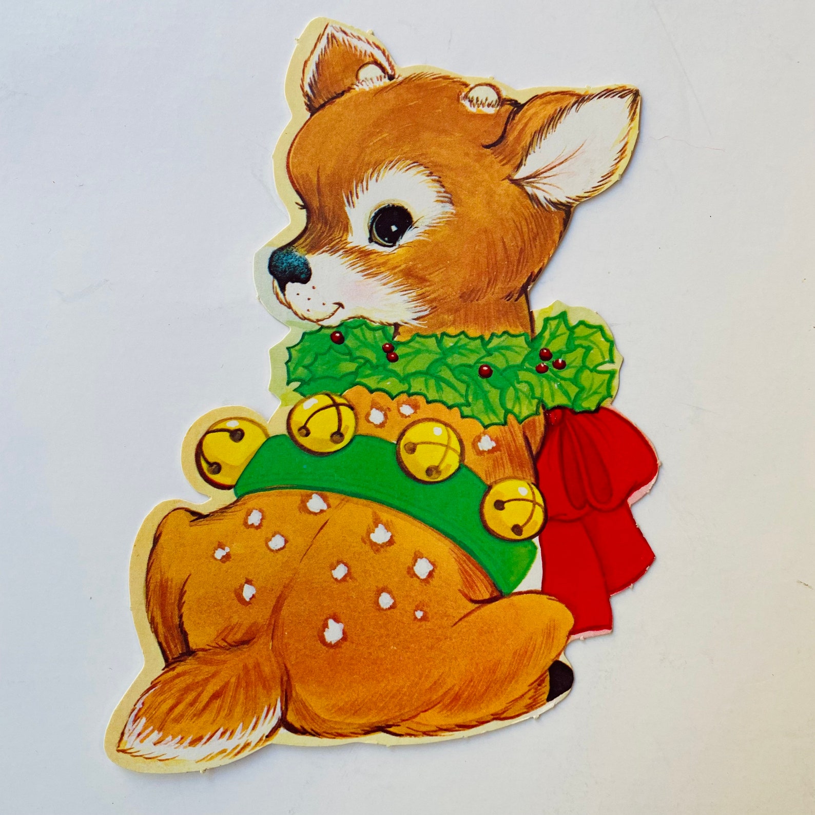 Vintage Die Cut Christmas Decorations Cardboard Cut Outs Etsy