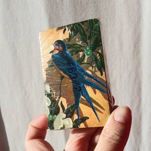 Vintage Spielkarten Stardust Nu-Vue Wunderschönes blaues Vogel Kartendeck Made USA noch gewickelt 50er 60er Mid Century Kunst Karte Illustration