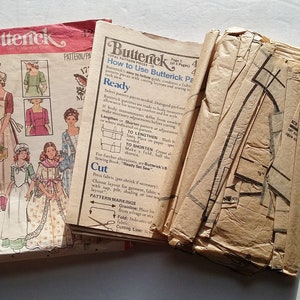 Vintage Pattern Butterick 4260 Early American 1776 Make It Real Dolly Madison Costume 70&#39;s Bicentennial Fashion Sewing History Theater