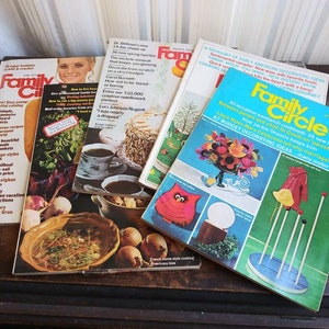PICK FROM Vintage Family Circle Magazine 60&#39;s 70&#39;s Ephemera Advertising Home Decor Fashion Recipes