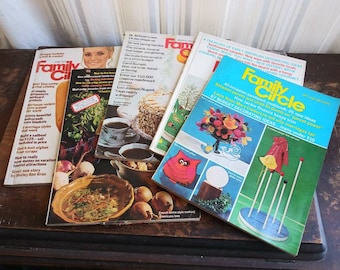 PICK FROM Vintage Family Circle Magazine 60&#39;s 70&#39;s Ephemera Advertising Home Decor Fashion Recipes