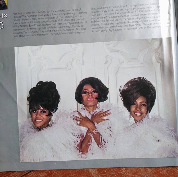 Vintage Diana Ross & the Supremes Vinyl Record Anthology, 1974