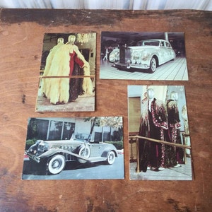 Vintage Liberace Postkarten Set Flamboyant Klavierspieler Liberace Museum Las Vegas Strass Rolls Rolls Over the Top Show Fashion 70'er Jahre