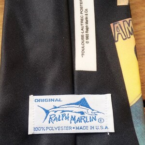 Vintage Tie Ralph Marlin Men's Necktie Toulouse Lautrec - Etsy