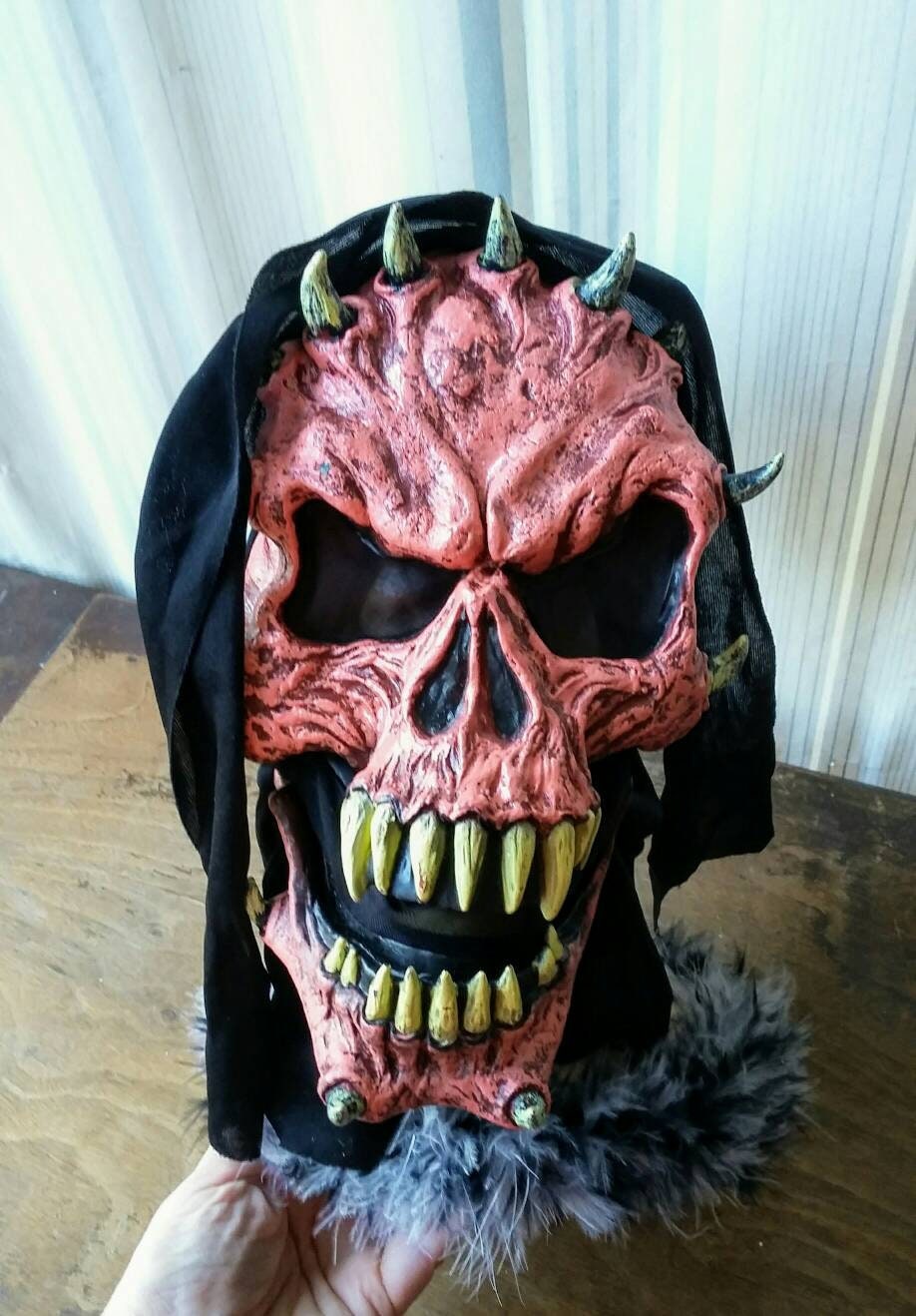 Horror Movie Prop | Christmas Horror Alien Double Head Mask Hot Sale