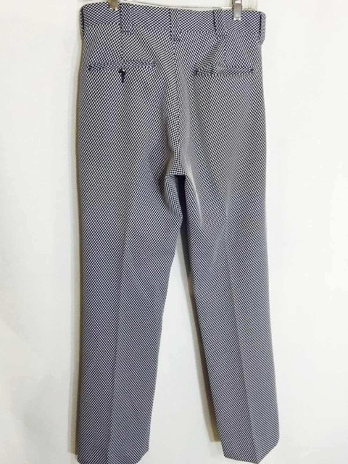 navy checkered pants