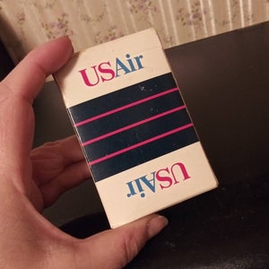 Vintage Playing Cards 1992 US Air United States Playing Card Co. Ohio Jokers Thank You Languages Calendar 90's Game Boxed Card Deck
