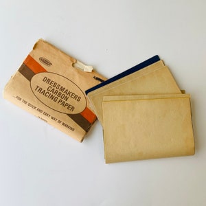 Vintage Dressmakers Carbon Tracing Paper Colored Paper Different Colors to mark patterns by Penn Pentapco New Jersey
