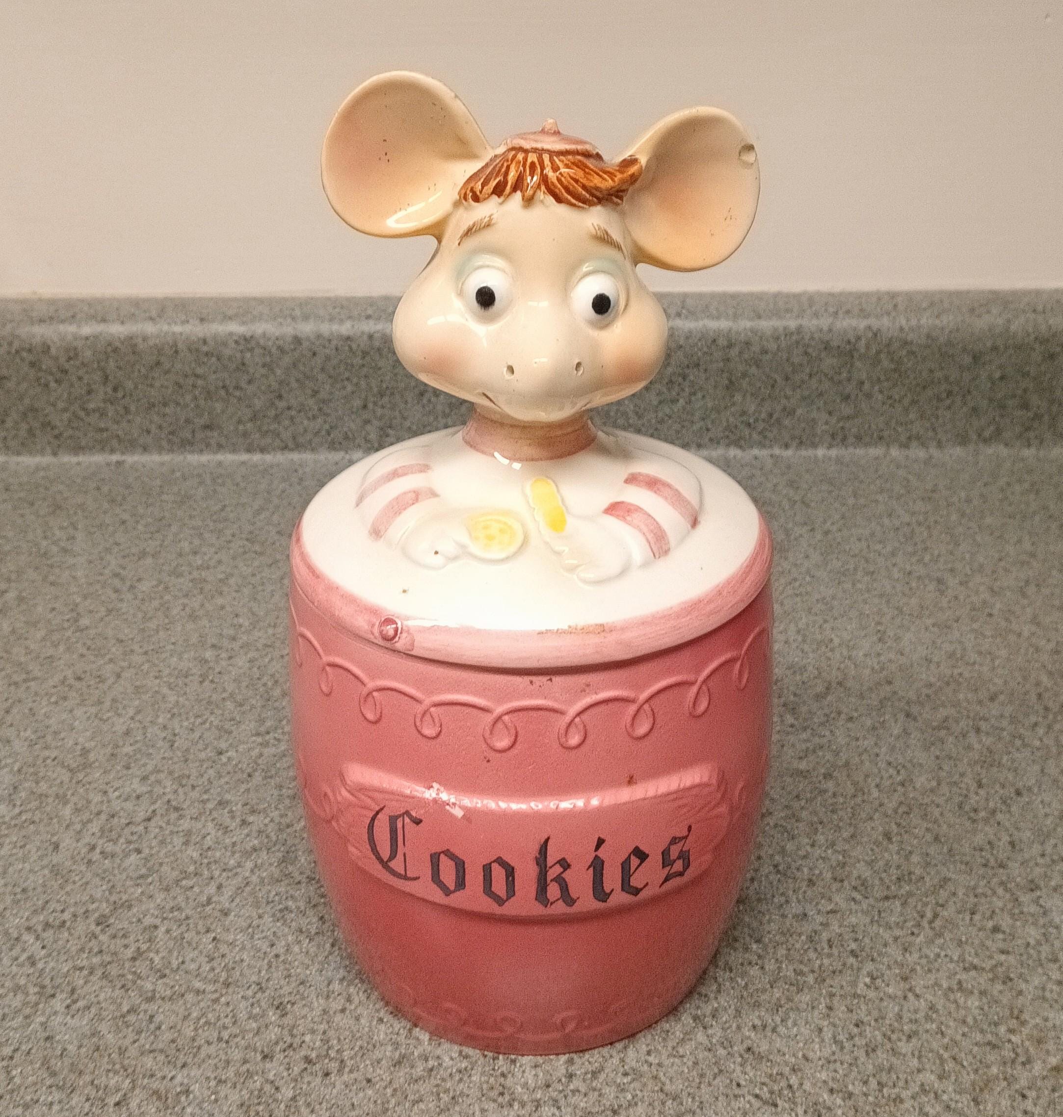 ✳︎ヴィンテージ ✳︎トッポジージョのクッキージャー Vintage Cookie Jar Topo Gigio Mouse Cookie Jar Ed Sullivan Show