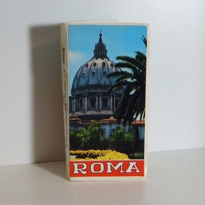 vintage Photographies Souvenir Dépliant Photo Livret Roma Italie Éphémère 60's Mid Century Voyage