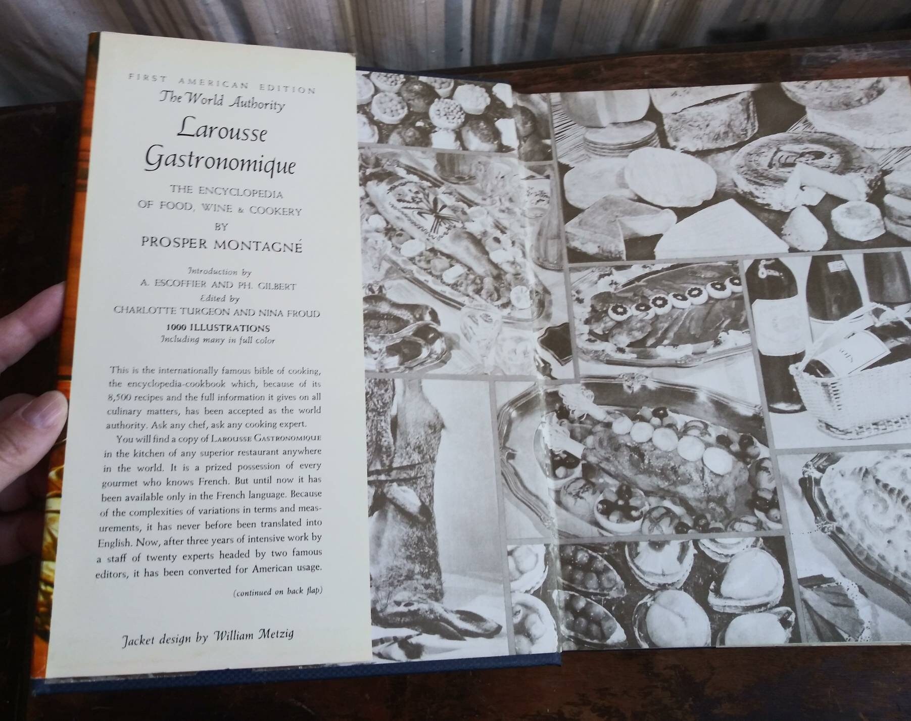 ヴィンテージ ラルース ガストロノミック クックブック、1961 年初版