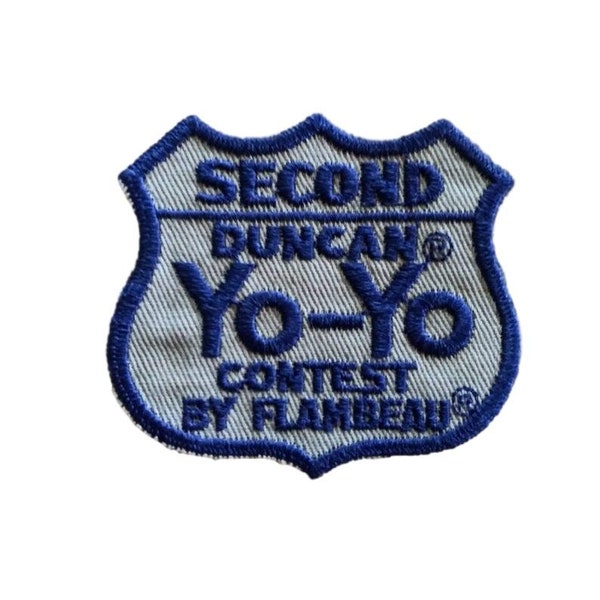 Vintage Patch Second Duncan Yo-Yo Contest by Flambeau 2nd Place Winner Patch 60's 70's Collectible Memorabilia