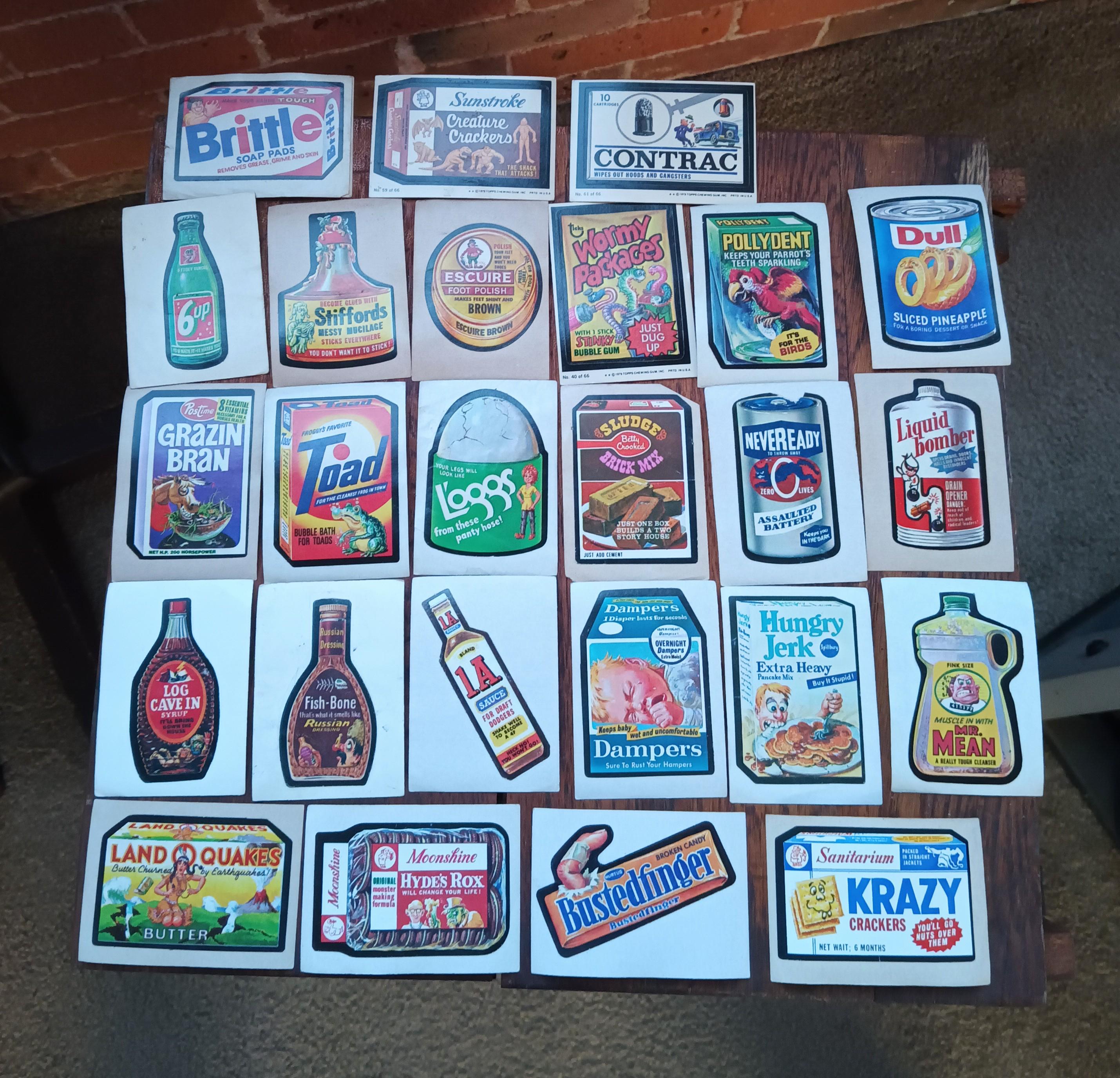 Vintage Wacky Packages Stickers, 70s Collectible Trading Cards - Etsy