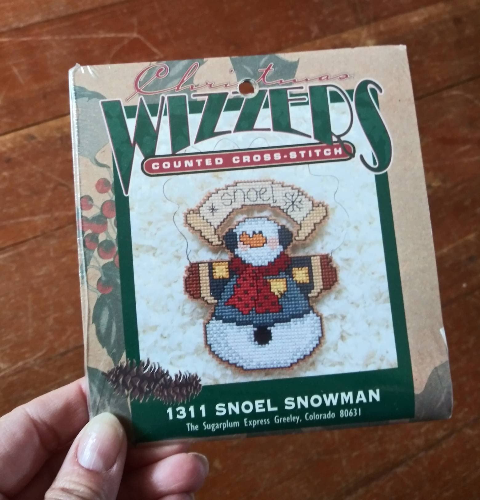 Wizzers Will Work For Cookies Sugarplum Cross Stitch Kit Christmas Ornament Wizzers Will Work For Cookies Sugarplum Cross Stitch Kit Christmas Ornament