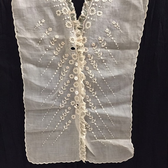 B. Altman Lace Collar with Buttons Made in France… - image 1