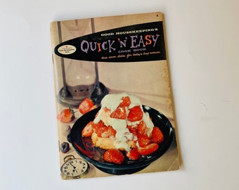 Vintage Cookbook Good Housekeeping's Quick n Easy Cook Book 1958 Lou Peters 1950s recipes