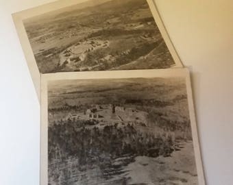 Vintage 1940's Aerial Photographs: School Campus / Military Base