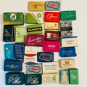 Vintage Hotel Soap Personal Sized Vintage Resort Soap 50&#39;s 60&#39;s Mid Century Travel Souvenir Bathroom Shower Soap Defunct Hotel Motel