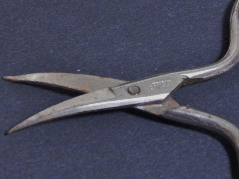 Vintage Scissors German Sewing Scissors Anco Germany Curved Etsy