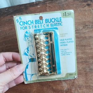 Belt Buckle for Sewing Projects Vintage E-Z Buckle Cinch Belt Buckle 60&#39;s 70&#39;s Fashion Accessory