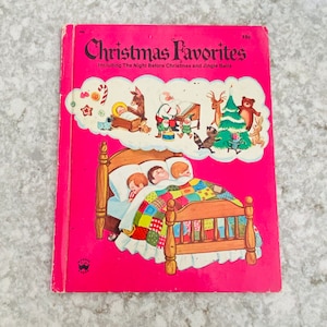 ヴィンテージ クリスマス フェイバリット 子供向け本 ワンダーブック 1974年印刷 クリスマス前夜 ルー マイヤーズ