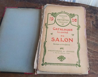 Antique Book Catalogue Illustre de Pienture & Sculpture Salon de 1906 Beautiful Photos and Illustration of Art Paris Grand Palais Early 1900