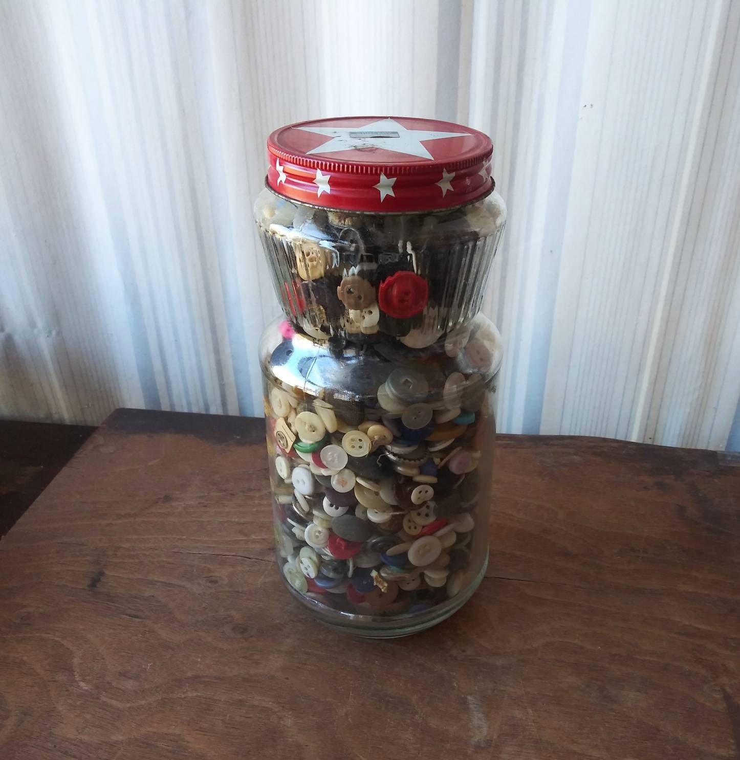 Large Vintage Jar of Buttons Sewing Button Lot in Vintage | Etsy
