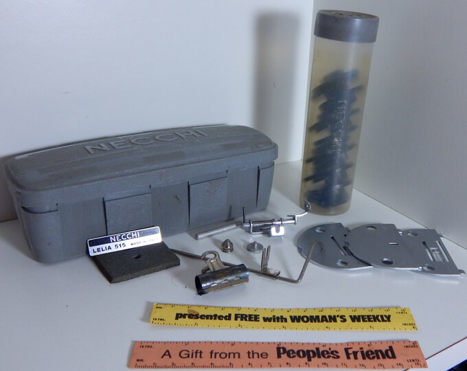 Vintage Necchi Sewing Machine Parts Accessories Lelia 515 Lot