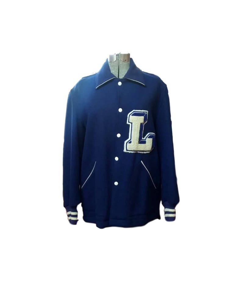 Vintage Wool Letterman Varsity Jacket LHS Leominster High - Etsy