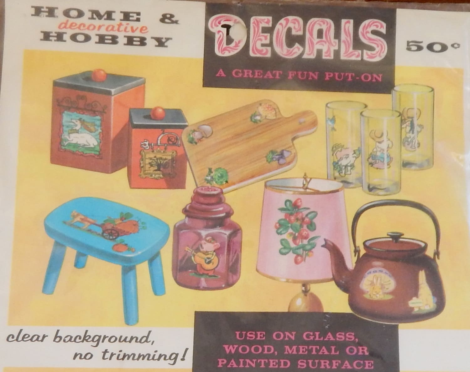 Vintage Decals Decorative Home & Hobby Decal Art Co. Decoupage Etsy