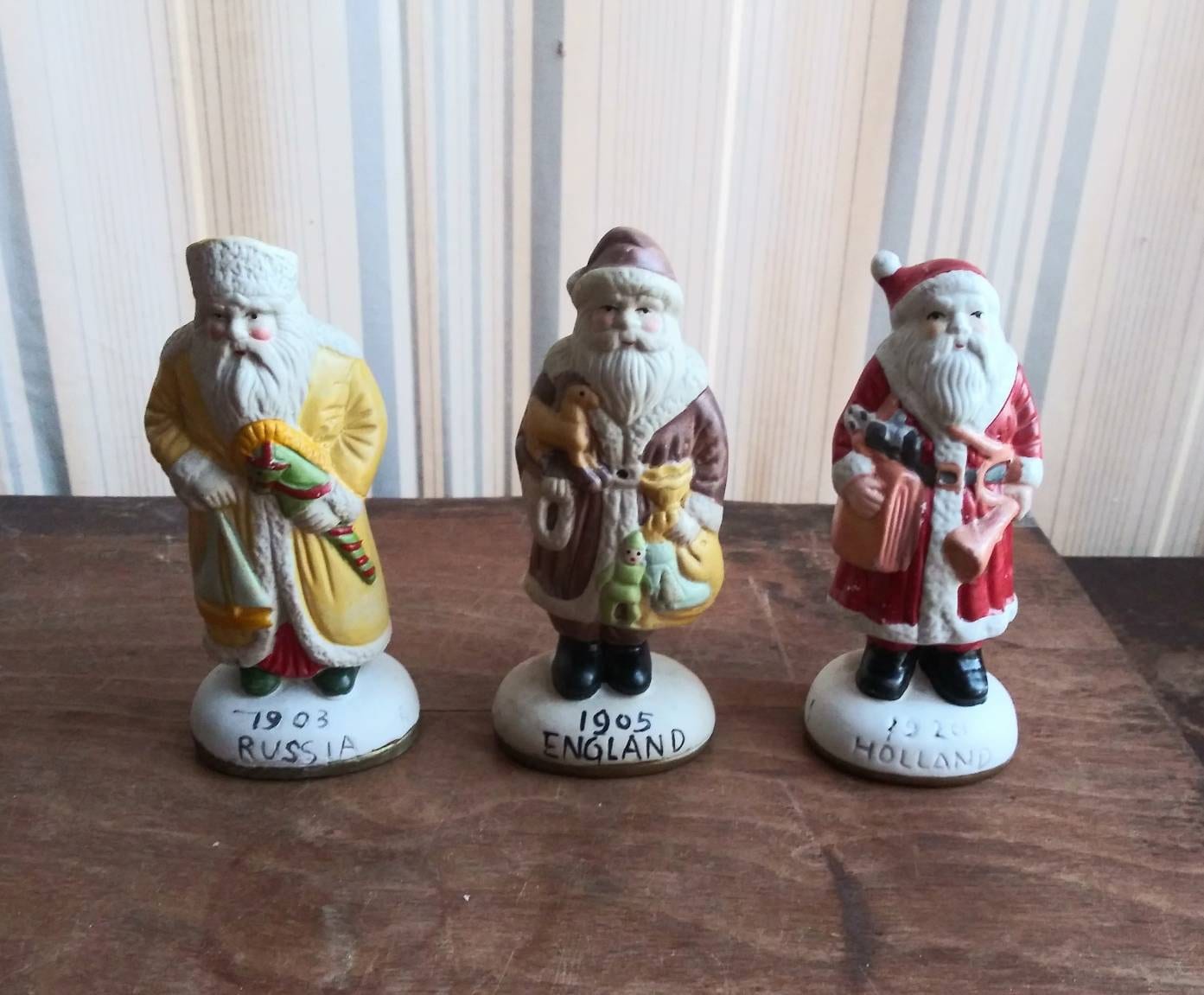 PICK FROM Vintage Heilig Meyers Santa Around the World Figurine