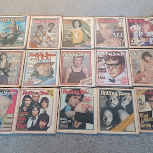 1970年 Rolling Stone 4冊セット 初期ヴィンテージ ロック雑誌 1970年代のヴィンテージ ローリングストーン誌 - 音楽と文化の