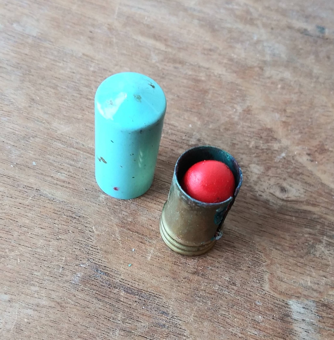 Vintage Lipstick Bullet Aqua Mini Chesebrough Ponds Made in Etsy