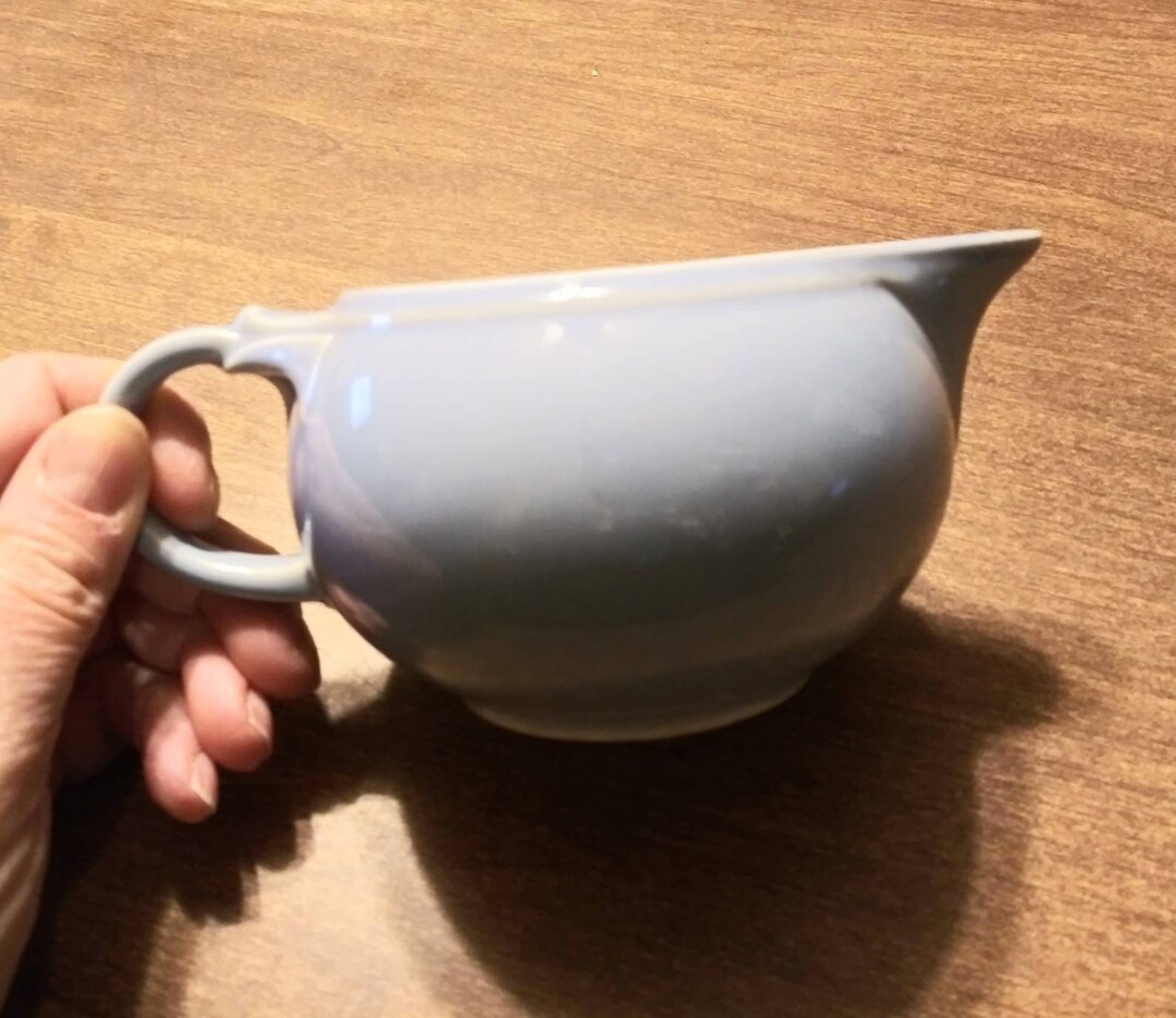 Vintage Creamer Luray Pastels USA Baby Blue Pottery Taylor Smith