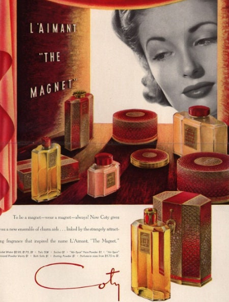 【希少】COTY　L'AimanT　コティ　ヴィンテージ　パルファム Vintage Coty L'aimant 1927 4 piece group - 3 Perfume & 1