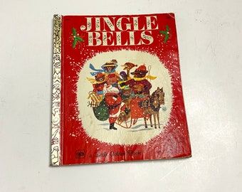 Vintage "Jingle Bells" Little Golden Book, 1972 Christmas Edition