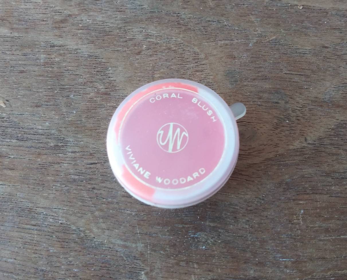 Vintage Blush Rouge Viviane Woodard Coral Blush Little Tupperware Like Tub  50's 60's Mid Century Cosmetics Fashion Beauty Vanity Hollywood - Etsy