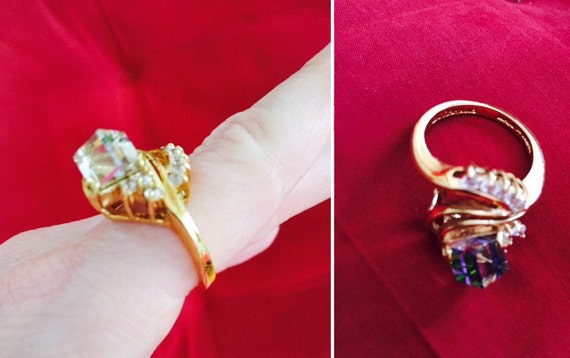 Large cocktail discount rings costume jewelry