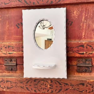 Wall mirror sconce candle holder