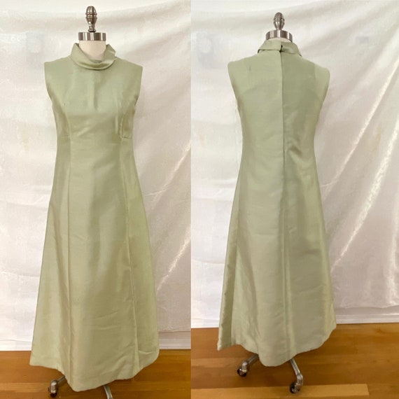 Vintage Gown with Beaded Bolero Jacket Pastel Silk Lo… - Gem