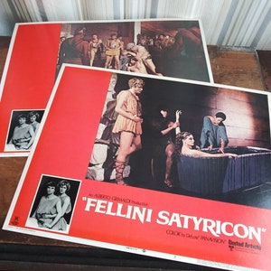 KIES UIT Vintage Movie Lobby Card Fellini Satyricon Poster 1970 United Artists Capucine Panavision 1969 Italiaanse kunstfilm Dream Fantasy